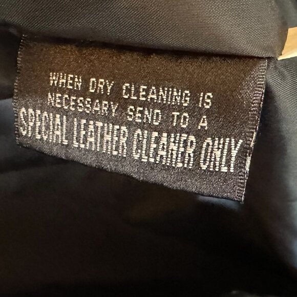 Vintage 90's Wilson's Black Leather Jacket Slouchy Oversize Women's Size Small - Picture 9 of 10